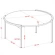 Furniture of America Mordicai Metal 3-Piece Coffee Table Set in Light Gray