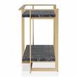 Furniture of America Meliman Metal 3-Piece Coffee Table Set in Gold and Black