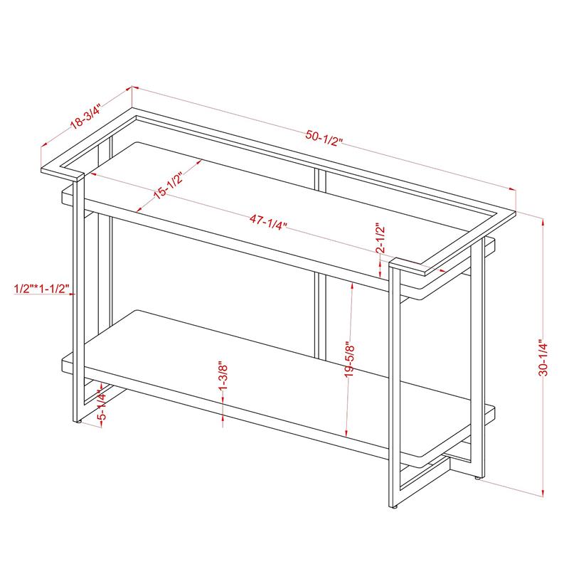 Furniture of America Meliman Metal 3-Piece Coffee Table Set in Gold and Black