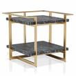 Furniture of America Meliman Metal 3-Piece Coffee Table Set in Gold and Black