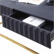 Furniture of America Giffore Metal 2-Piece Coffee Table Set in Antique Blue