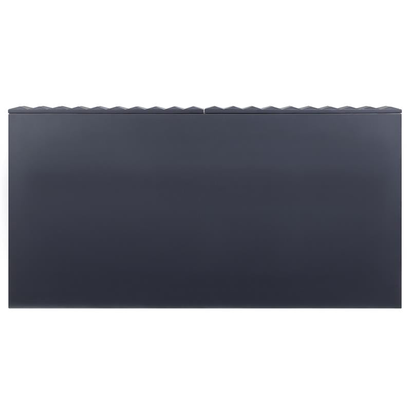 Furniture of America Giffore Metal 2-Piece Coffee Table Set in Antique Blue