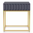 Furniture of America Giffore Metal 2-Piece Coffee Table Set in Antique Blue