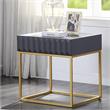Furniture of America Giffore Metal 2-Piece Coffee Table Set in Antique Blue
