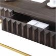 Furniture of America Giffore Metal 2-Piece Coffee Table Set in Walnut