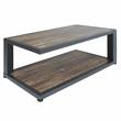 Furniture of America Carmina Metal 2-Piece Coffee Table Set in Sand Black
