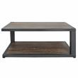 Furniture of America Carmina Metal 2-Piece Coffee Table Set in Sand Black