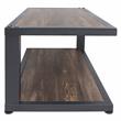 Furniture of America Carmina Metal 2-Piece Coffee Table Set in Sand Black