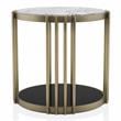 Furniture of America Kual Contemporary Metal 2-Piece Coffee Table Set in Brass