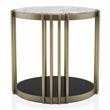 Furniture of America Kual Contemporary Metal 3-Piece Coffee Table Set in Brass