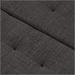 Furniture of America Fernee Transitional Fabric Storage Ottoman in Gray