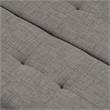 Furniture of America Fernee Transitional Fabric Storage Ottoman in Light Gray