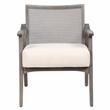 Furniture of America Averill Wood Cushioned Accent Chair in Gray Wash