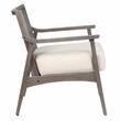 Furniture of America Averill Wood Cushioned Accent Chair in Gray Wash