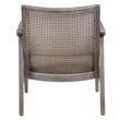Furniture of America Averill Wood Cushioned Accent Chair in Gray Wash