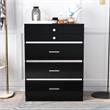Furniture of America Lita Contemporary Wood 5-Drawer Vanity Chest in Black