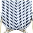 Furniture of America Dakie Aluminum 3pc Patio Chair and Table Set in Navy