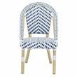 Furniture of America Dakie Aluminum 3pc Patio Chair and Table Set in Navy