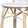 Furniture of America Adino Aluminum Patio Bar Chair in White (Set of 2)