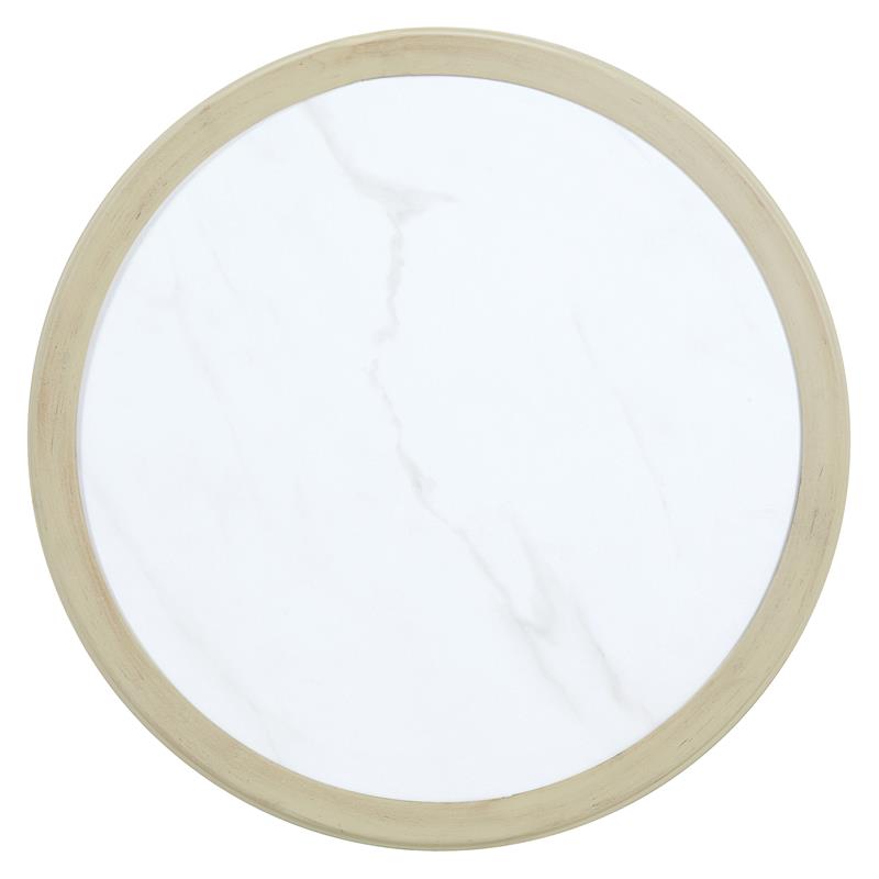 Furniture of America Chauncy Aluminum 3-Piece Outdoor Bistro Set in Natural Tone