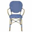 Furniture of America Hamner Aluminum 3-Piece Outdoor Bistro Set in Blue