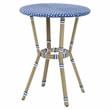 Furniture of America Hamner Aluminum 3-Piece Outdoor Bistro Set in Blue