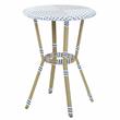 Furniture of America Hamner Aluminum 3-Piece Outdoor Bistro Set in White