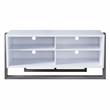 Furniture of America Kente Contemporary Wood 4-Shelf TV Stand in Distressed Gray