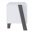 Furniture of America Kente Contemporary Wood 4-Shelf TV Stand in Distressed Gray