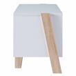 Furniture of America Kente Contemporary Wood 4-Shelf TV Stand in Natural Tone