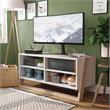 Furniture of America Kente Contemporary Wood 4-Shelf TV Stand in Natural Tone