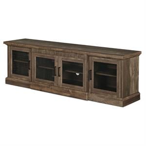 Furniture of America Einez Transitional Wood 6-Shelf TV Stand in Reclaimed Oak