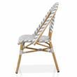 Furniture of America Acti Modern Aluminum Patio Dining Chair in Gray (Set of 4)