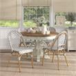 Furniture of America Acti Modern Aluminum Patio Dining Chair in Gray (Set of 4)
