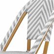 Furniture of America Acti Modern Aluminum Patio Dining Chair in Gray (Set of 4)