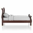 Furniture of America Jussy Transitional Solid Wood Full Sleigh Bed in Cherry