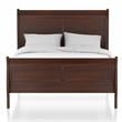 Furniture of America Jussy Transitional Solid Wood Full Sleigh Bed in Cherry