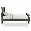 Furniture of America Jussy Transitional Solid Wood Full Sleigh Bed in Gray