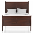 Furniture of America Jussy Transitional Solid Wood Twin Sleigh Bed in Cherry