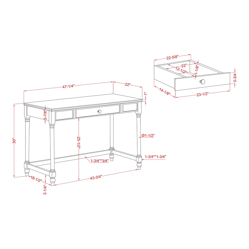 Furniture of America Limous Wood 2-Piece Writing Desk and Chair in Silver