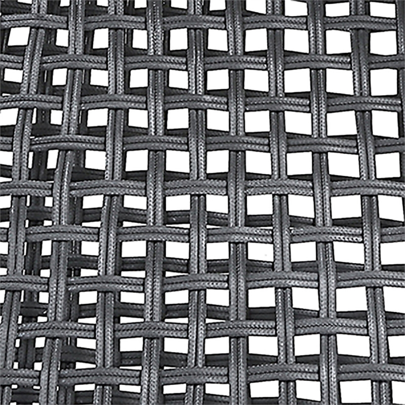Furniture of America Clark Aluminum Patio Dining Chair in Light Gray (Set of 2)