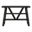 Furniture of America Olivia Wood 2-Shelf Console Table in Reclaimed Black Oak