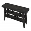 Furniture of America Olivia Wood 2-Shelf Console Table in Reclaimed Black Oak
