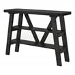 Furniture of America Olivia Wood 2-Shelf Console Table in Reclaimed Black Oak