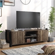 Furniture of America Acres Farmhouse Wood 6-Shelf TV Console in Brown