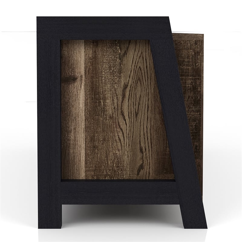 Furniture of America Acres Farmhouse Wood 6-Shelf TV Console in Brown