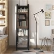 Furniture of America Acres Wood 5-Shelf Tower Cabinet in Brown