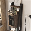 Furniture of America Acres Wood 5-Shelf Tower Cabinet in Brown