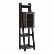 Furniture of America Acres Wood 5-Shelf Tower Cabinet in Brown