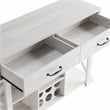 Furniture of America Acres Farmhouse Wood Wine Bar in White Oak